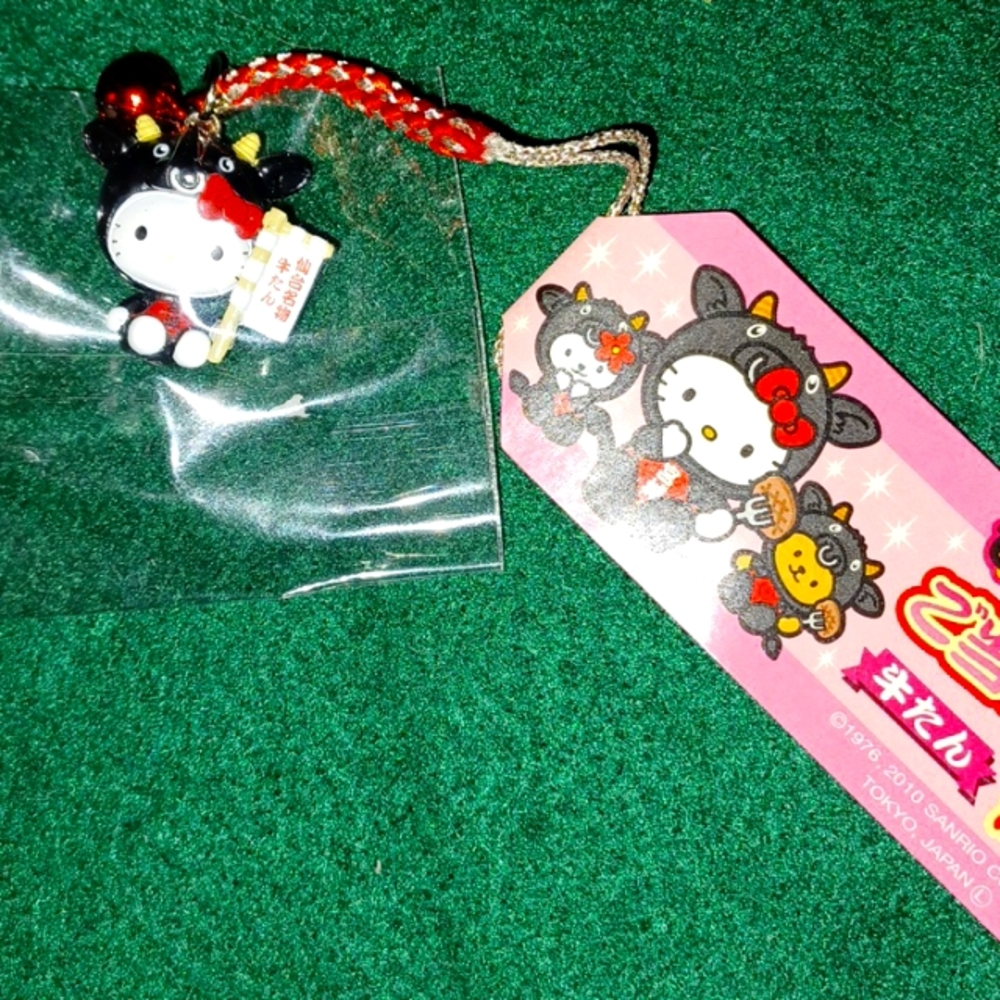 Sanrio Phone Charm Black Bull